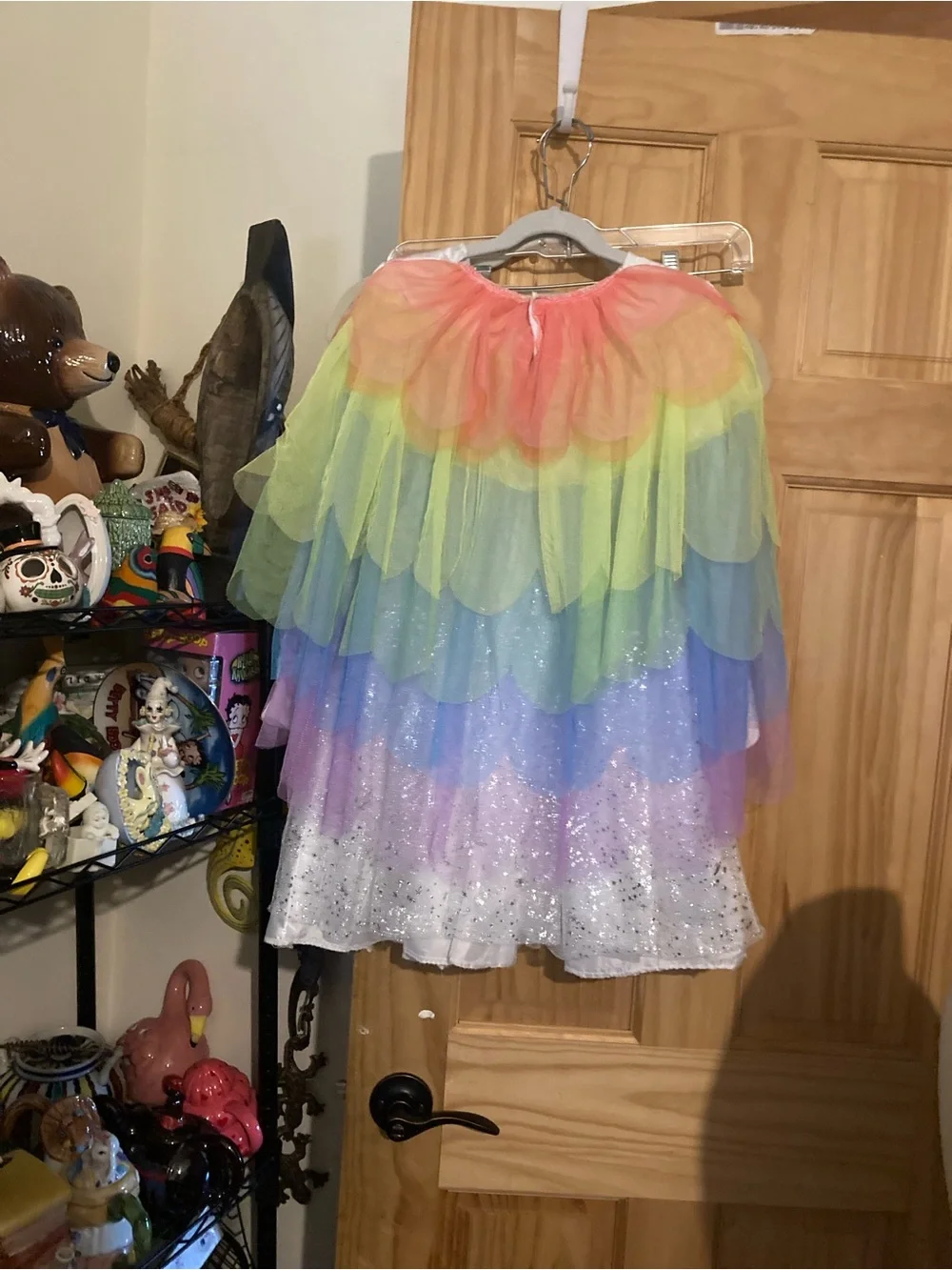 Girls long sleeve rainbow unicorn costume - Picture 4 of 11